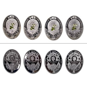 Niue, set of 8 coins $2 2010, Tsar's Faberge Eggs
