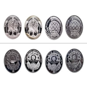 Niue, set of 8 coins $2 2010, Tsar's Faberge Eggs