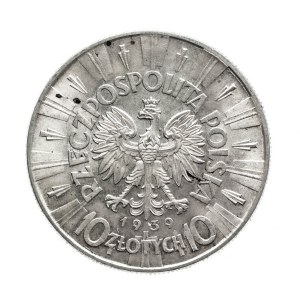 Poland, Second Republic, 10 zloty 1939, Pilsudski, Warsaw