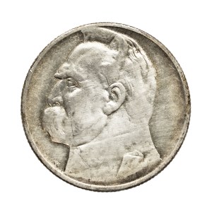 Poland, Second Republic, 2 zloty 1934, Pilsudski, Warsaw