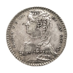 France, Marie Leszczynska, token - Queen of France, 1737, silver