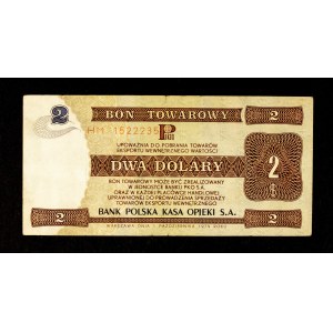 PRL, Pewex, komoditný dlhopis, 2 doláre 1.10.1979, séria HM