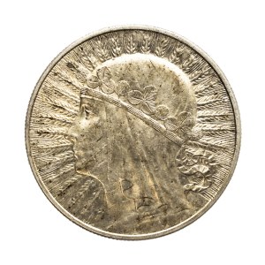 Poland, Second Republic, 10 zlotys 1932, Woman, London