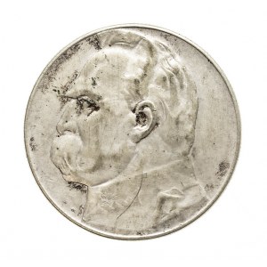 Poland, Second Republic, 10 zlotys 1935, Pilsudski, Warsaw
