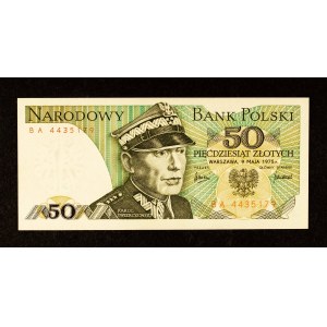 Polska, PRL, 50 ZŁOTYCH 9.05.1975, seria BA.