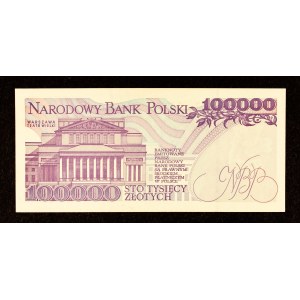 Republic of Poland, 100,000 ZŁOTY 16.11.1993. series G.