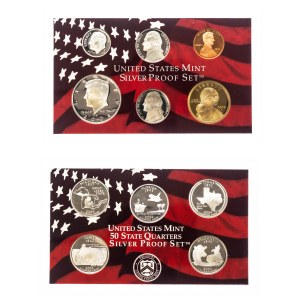 Stany Zjednoczone Ameryki (USA), zestaw monet Silver Proof Set 2004
