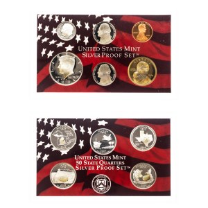 Stany Zjednoczone Ameryki (USA), zestaw monet Silver Proof Set 2004