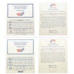 Spojené státy americké (USA), sada mincí v hodnotě 1 USD Prezidenti 2007 a 2008