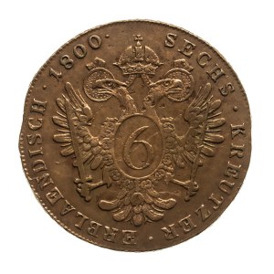 Österreich, Franz II, 6 krajcars 1800 C, Prag