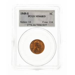 Spojené státy americké (USA), 1 cent 1949 S, San Francisco