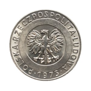 Poland, People's Republic of Poland, 20 zlotys 1973, Skyscraper and ears, nickel sample