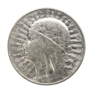 Poland, Second Republic, 10 zlotys 1933, Woman, Warsaw