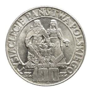 Poland, PRL, 100 zlotych 1966, Mieszko and Dabrowka