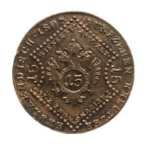 Österreich, Franz II., 15 krajcars 1807, Smolnik