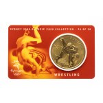 Australia, Elizabeth II, $5 2000, wrestling, Sydney Olympic Games