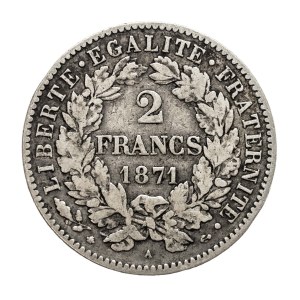 Frankreich, Dritte Republik, 2 Francs 1871