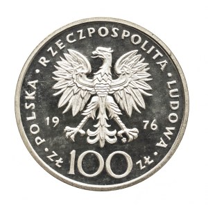 Polsko, PRL, 100 zlotých 1976, Kazimierz Pulaski