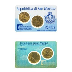 San Marino, circulating coin set 1987-2013