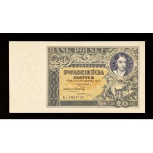 Poland, II Rzeczpospolita, 20 ZŁOTYCH, 20.06.1931, DH series
