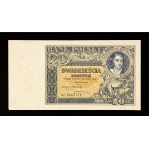 Polonia, II Rzeczpospolita, 20 ZŁOTYCH, 20.06.1931, serie DH