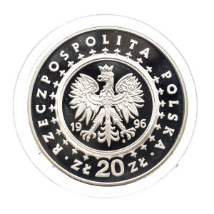 Poľsko, Poľská republika od roku 1989, 20 zlotých 1996, hrad Lidzbark Warmiński