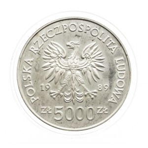 Poland, People's Republic of Poland, 5000 zloty 1989, Torun - Nicolaus Copernicus