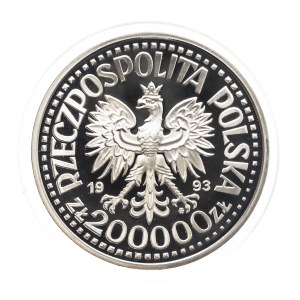 Poland, Republic of Poland since 1989, 200000 zloty 1993, Polish Soldier on the Fronts of World War II - Resistance 1939-1945