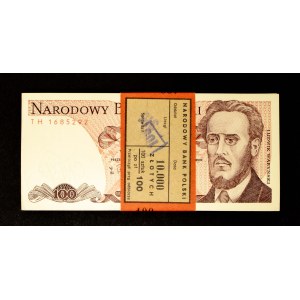 Poland, PRL, 100 x 10 ZŁOTYCH 1.12.1988, TH series.