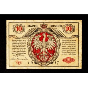 Warsaw General Government, 10 Polish marks 9.12.1916, General, Series A