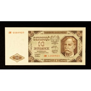 Poland, PRL, 10 ZŁOTYCH 1.07.1948, AW series.