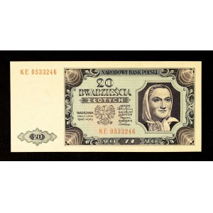 Poland, PRL, 20 ZŁOTYCH 1.07.1948, KE series.