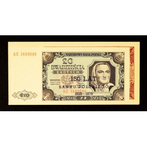 Poland, PRL, set: 20 and 100 zlotys 1.07.1948, co-bound, NADRUK.