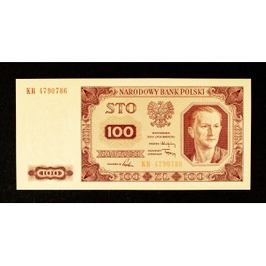 Poland, PRL, 100 zlotych 1.07.1948, KR series.