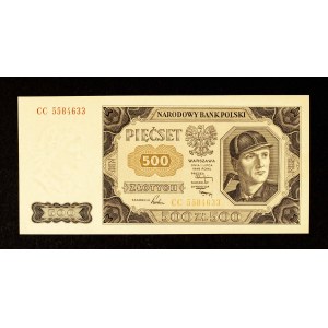 Poland, PRL, 500 zlotych 1.07.1948, CC series.