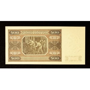 Poland, PRL, 500 zlotych 1.07.1948, CC series.