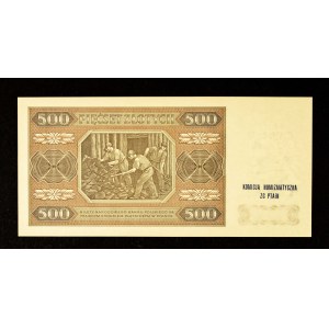 Poland, PRL, 500 zlotych 1.07.1948, CC series. PRINTING.