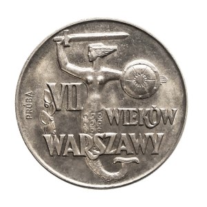 Poland, People's Republic of Poland, 10 zlotych 1965, Seven Hundred Years of Warsaw, sample, cupronickel