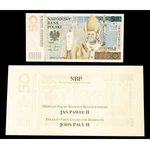 Republik Polen, NBP - I Sammlerbanknote, 50 Zloty, Jan Paweł II, Warschau 2006.