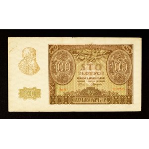Poland, General Government, 100 zlotys 1.03.1940, B series. COUNTERFEIT ZWZ.