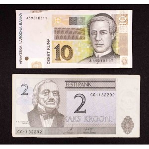 Estonsko, Chorvatsko, sada 2 bankovek.