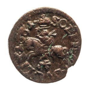 Poland, John II Casimir, copper shilling (boratine) 1661, Ujazdów