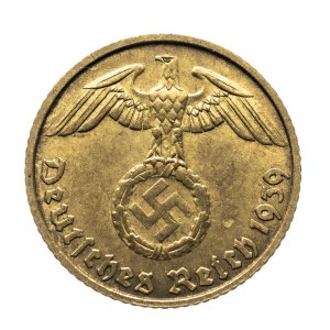 Německo, Třetí říše, 5 Reichspfennig 1939 B, Vídeň