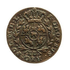 Poland, Stanislaw August Poniatowski, 1790 E.B. penny, Warsaw.
