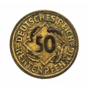 Germany, Weimar Republic, 50 Rentenpfennig 1924/A, Berlin