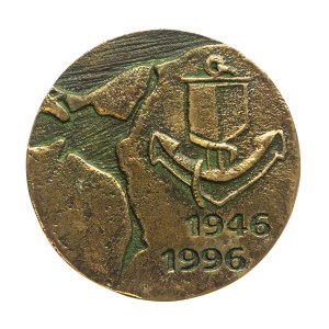 Poland, medal 50 years of the Maritime Office, Szczecin 1996