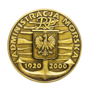 Poland, medal 80 years of Maritime Administration of the Republic of Poland 2000