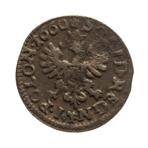 Poland, John II Casimir, copper shilling (boratine) 1660 T.L.B., Ujazdów