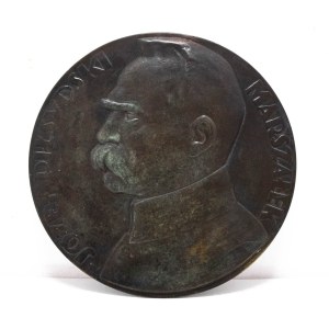 Polska, plakieta Józef Piłsudski, J. Aumiller