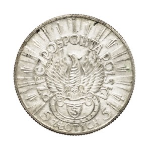 Poland, Second Polish Republic, 5 zlotych, 1934, Strzelecki Eagle, Warsaw.